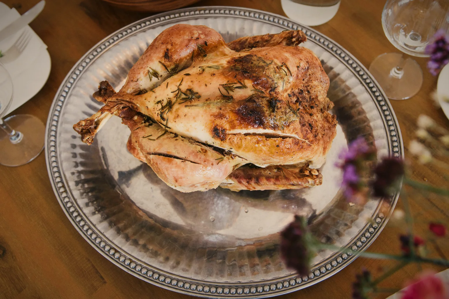 Pollo asado dorado