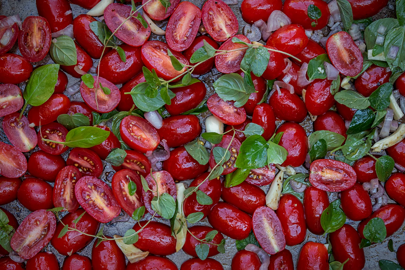 Verduras asadas con hierbas